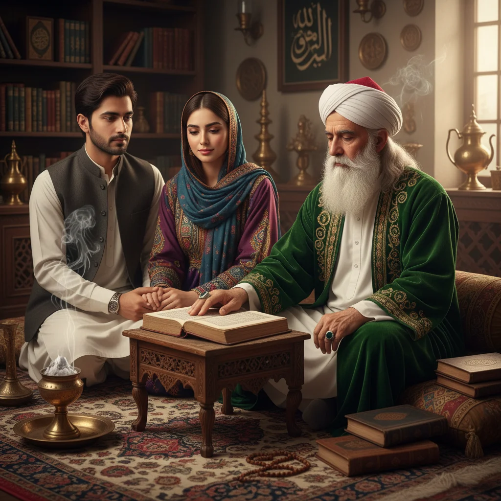 A couple seeking guidance from an elder scholar over a Quran